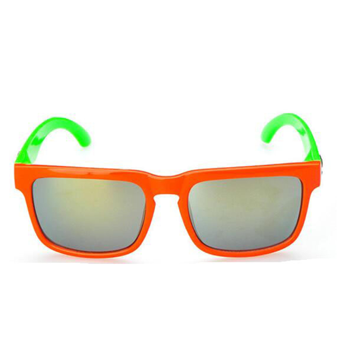 Kids Sunglasses Boys Square Kacamata Polarized Lensa Polaroid UV400 Anak Siswa Frame Girl Mirror Retro (Orange)