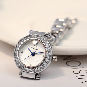 Gambar Kimio kw6030 Korea Fashion Style berlian yang unik sentuhan gelang Shi Ying jam jam tangan wanita