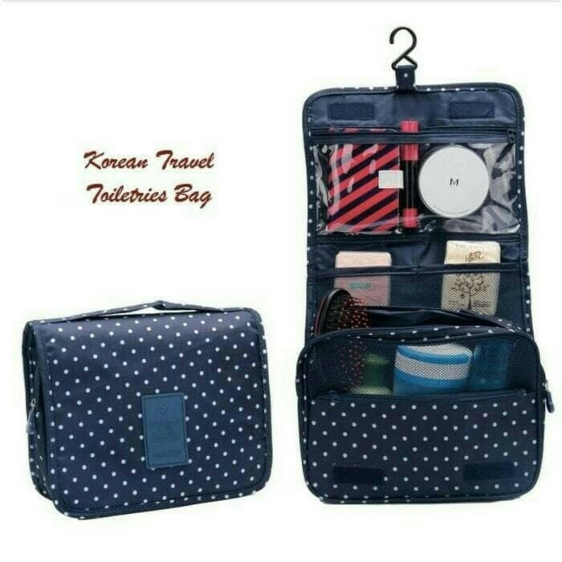 Korea travel hanging Make up bag / toiletry kosmetik pouch makeup bag organizer