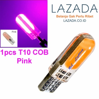 Gambar Led T10 Senja Gel COB Super Bright 1pcs   Pink