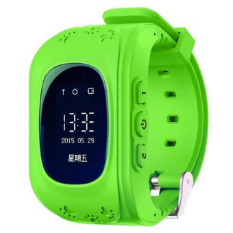 Gambar Leegoal anak aman GPS GSM Watch jam tangan SOS disebut anti kehilangan jam pintar untuk anak anak, Biru   International