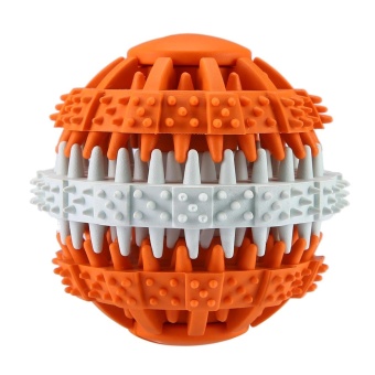 Gambar leegoal Nontoxic Rubber Treat Dispensing 6cm Chew Toy Ball Teeth Cleaning For Puppy, Small Medium Dogs   intl