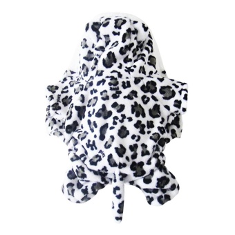 Gambar linxing Dog Soft Hoodie In Cheetah Leopord Design Jumpsuit WinterDog Coat Clothes.   intl