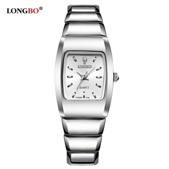 LONGBO Couple Alloy Watchband Sport Business Quartz Round Quartz Watch Wristwatches 9195 - intl  