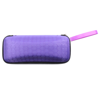 MagiDeal Honeycomb Grain EVA Zipper Eyeglasses Sunglasses Box Hard Case - Purple - intl  