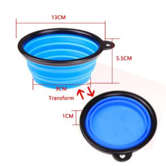 Mangkuk Mangkok Makan Anjing Portable Dog Travel Bowl SiliconePortable - Pink Juni 2018 - 2 Mangkuk Mangkok Makan Anjing Portable Dog Travel Bowl SiliconePortable - Pink - 2