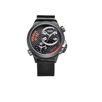 meigeer male table fashion trend waterproof watch sports watchesmultifunction watches 2003G (black) - intl  