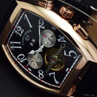 Men Watch Tourbillon Rose Gold Mens Watches Top Brand Luxury Automatic Watch Montre Homme Clock Mechanical Watch  