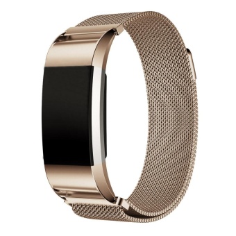 Milanese Stainless Steel Watch Band Strap Bracelet For Fitbit Charge 2 GD - intl  