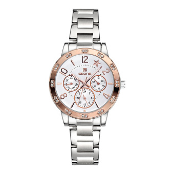 miyifushi skone brand waterproof watch fashion personality really three stainless steel table watch - intl  