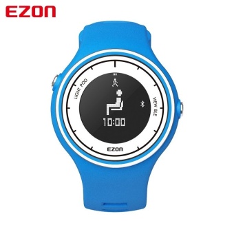 Gambar New Arrival EZON S1 Smart Bluetooth Watch Pedometer Calorie CounterRunning Wristwatch Sports Digital Watches for IOS Android (Blue)  intl