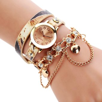 New WomenQuartz Writwatch nakeeather Braceset God Watch  