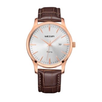 Niudun MEGIR mens watches male table minimalist fashion watchwaterproof sports watch 4154 (white) - intl  