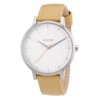 Nixon Kensington Leather Womens Watch One Size Natural Silver - intl  