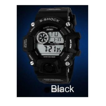 Outdoor Sports Watch Waterproof Shockproof Men MountaineeringElectronic Watches Watch Jam Tangan1019/Silver - intl  