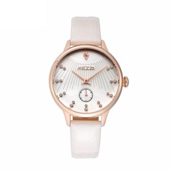 oxoqo KEZZI Brand New Fashion Women Dress Watches Lady Leather Rhinestone Quartz Watch Women Wristwatches Relogios Feminino Fashions (White)  