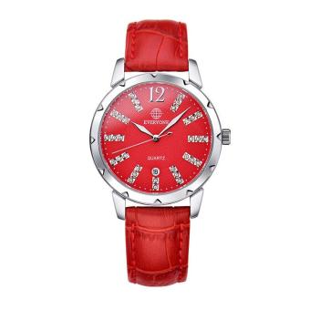 oxoqo Love style manufacturers selling fashion business casual fashion watches Aili million women 313 quartz table trend (Red)  