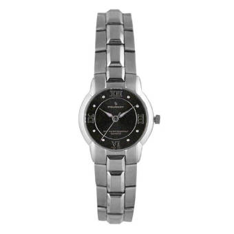 Peugeot Women's 158LG Silver-tone Black Dial Roman Watch (Intl)  