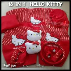 promo Bantal Jok Seat Belt Tempat Tisu Mobil Car Set HELLO KITTY MERAH (18) original
