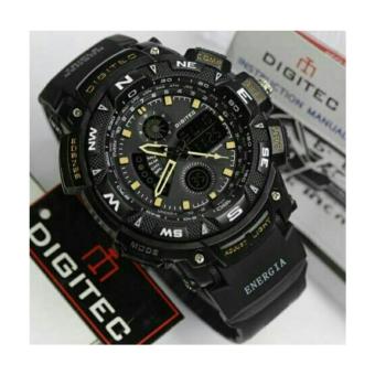 Gambar PROMO Digitec DG 2044T Sporty   Jam Tangan Pria Original Anti Air   Black Gold