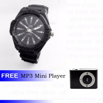 Q&Q 0607 Jam Tangan Pria Free Mp3 Mini Player  