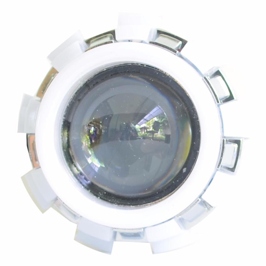 RAJAMOTOR AKSESORIS MOTOR LAMPU DEPAN PROJECTOR LED V10 4 WARNA MERAH BIRU MERAH BIRU ✓
