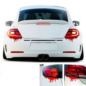 Gambar Red Blood Car Stickers Reflective Car Decals Light Bumper BodySticker Decal RD   intl