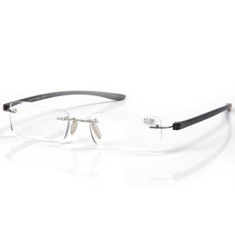 Gambar Ringan anti kelelahan komputer kacamata baca + 2.0 (kelabu)