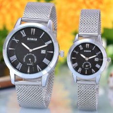 Cenozo Jam Tangan Pria Body Silver Black Rose Dial Silver Stainless Stell . Source · Stainless