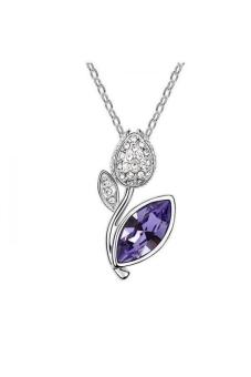 Gambar S   F SF3968Qs Conventions of The Roses Austria CrystalNecklace (Violet)