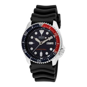 Seiko Watch Automatic Diver's Black Stainless-Steel Case Rubber Strap Mens Japan NWT + Warranty SKX009K1  