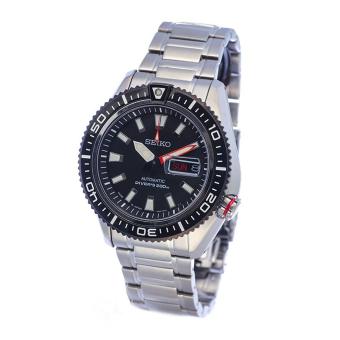 Seiko Watch Superior Automatic Diver's Silver Stainless-Steel Case Stainless-Steel Bracelet Mens JAPAN NWT + Warranty SRP495J1  