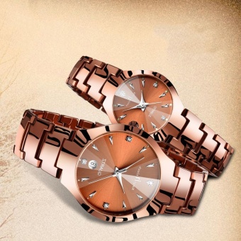 SENDA merek wanita sederhana tinggi kualitas paduan tali kalender kuarsa jam tangan - intl  