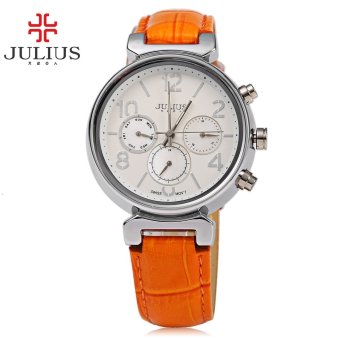 SH JULIUS JA - 850 Women Quartz Watch Calendar Water Resistance Luminous Pointer Leather Band Wristwatch - intl  