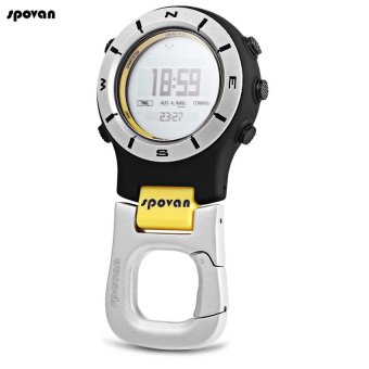 SH Spovan Outdoor Sports Climbing Mountaineering WatchMulti-function Thermometer Altimeter Barometer Compass WatchesYellow Yellow - intl  