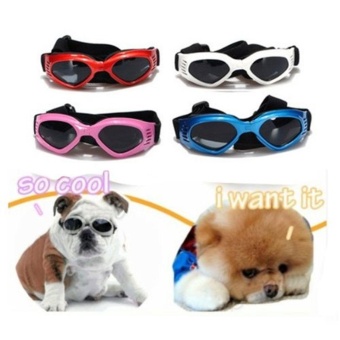 Gambar shangqing Foldable Pet Dog Goggles UV Sunglasses WindproofProtective Eyewear (Pink)   intl