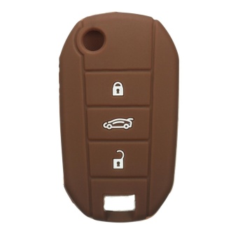 Harga SILICON BUTTON KEY FOB PROTECTOR CASE FOR PEUGEOT 208 508 2008
2013 2014 2015 (Brown) intl Online Review