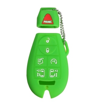 Gambar Silicone 7 Button Remote Key Case Fob Protect Cover For Jeep Dodge Chrysler (Green)   intl