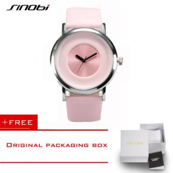 SINOBI Fashionable Brief Sinobi Hot sale Wristwatch for Women Girlfriend Gifts with Japan Quratz Movement 9372(pink) [ Buy 1 Get 1 Freebie ] - intl  