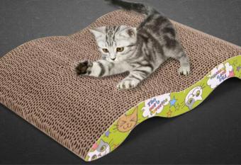 Gambar Size large Cat Pet New Scratching Corrugated Board Scratcher Post Pole Bed Pad Matt Toy   intl