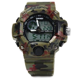 SKMEI 0939 MULTIFUNCTION SPORTS LED WATCH (CAMOUFLAGE COLOR) - intl  