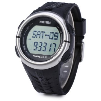 SKMEI 1058 Waterproof 50M Digital Sport Watch (Black) - intl  