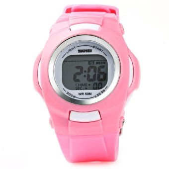 SKMEI 1094 CHILDREN 5ATM WATER RESISTANT DIGITAL WATCH (PINK) - intl  