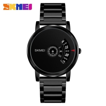SKMEI 1260 Men's Quartz Watch Waterproof Steel Watch Male Clock Black - intl  
