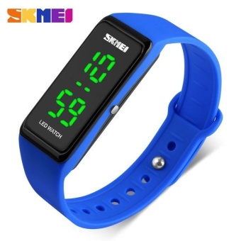 SKMEI 1265 Lady Simple Design LED Watch Digital Watch Blue - intl  