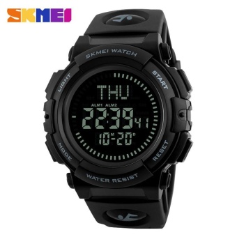 SKMEI 1290 Men's Fashion Multi-function Watch Outdoor Sports Compass Watch Gray - intl  