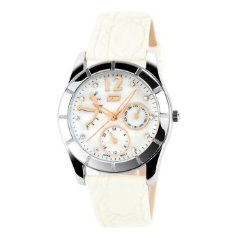 SKMEI 6911 Diamond White Edition Wristwatch - Jam Tangan Wanita - Putih - Kulit  