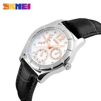 SKMEI 6911 Retro Women's Casual Watch Quartz Fashion Watch Black - intl  