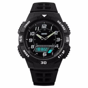 SKMEI Casio Men Sport LED Watch Water Resistant 50m Jam Tangan Sport Pria AD1065 - Putih  