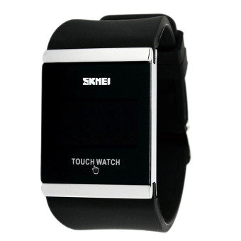 Skmei Fashion High Quality Sports LED Touch Screen Water-resistant Couple Colorful Watch 0983(black)  